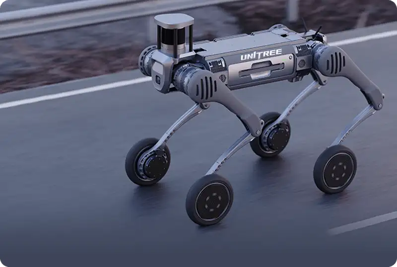 Unitree B2-W Go Further with Higher Efficiency - Unitree Robotics